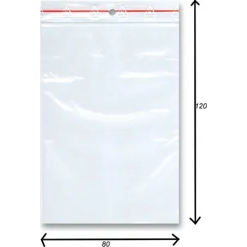 Sáček na potraviny Sáček rychlozavírací 100 ks - 80 × 120 mm