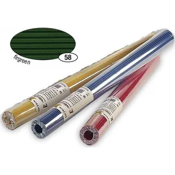 Speciální papír Vlnitý papír, role 50 × 70 cm - barva tmavě zelená