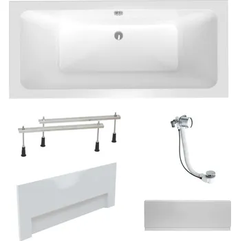 Umyvadlo Obdélníková vana Laguna Nora Plus 160x75 cm akrylát levá i pravá SIKONO1600APNP