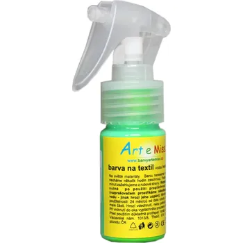 Speciální výtvarná barva Textilní barva ve spreji - 30 g - neon zelená