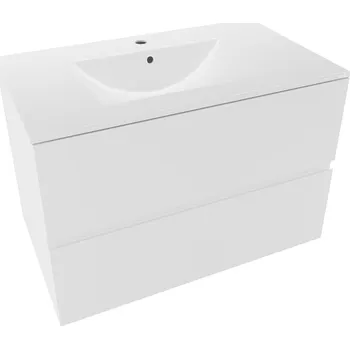 Koupelnový nábytek Koupelnová skříňka s umyvadlem Naturel Verona 80x50x45,5 cm bílá mat VERONA80BMU3