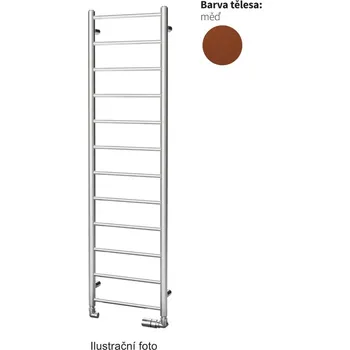 Radiátor Radiátor ISAN Aura 138x40 cm měď metalíza DDIN13800400M