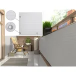 Balkonová ratanová zástěna s očky MALMO, bílá, výška 110 cm šířka různé rozměry 1300 g/m2 MyBestHome Rozměr: 110x100 cm