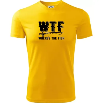 Wheres's the Fish WTF - Pánské triko Fantasy sportovní (dresovina) - L ( Žlutá )
