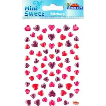 samolepka Samolepky lesklá srdce