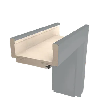 Zárubeň Obložková zárubeň Naturel Estra 60 cm pro tloušťku stěny 14-16 cm šedá mat levá O4SM60L