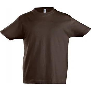 Sol's Dětské bavlněné tričko Imperial Barva: Hnědá, Velikost: 2 roky (86/94) L190K