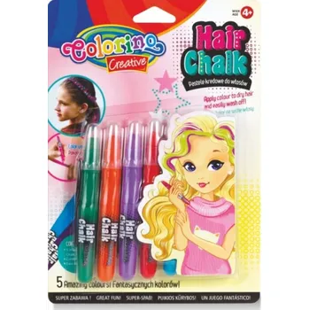dětské šminky a malovátka Barevné křídy na vlasy, Colorino - 5 barev