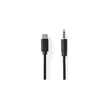 Audio kabel Kabel USB-C - Jack 3,5mm NEDIS CCGB65950BK10