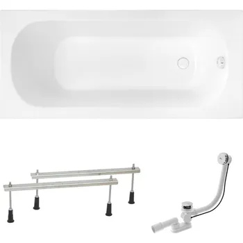 Umyvadlo Obdélníková vana SAT Mika 180x80 cm akrylát levá i pravá SATMIKA1800AN