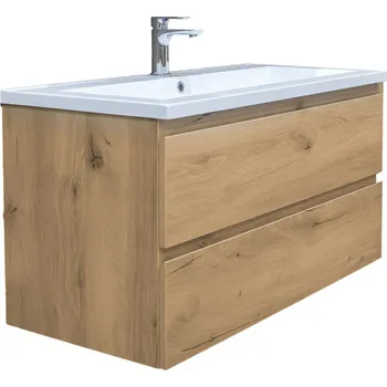 Nábytek Koupelnová skříňka s umyvadlem SAT B-Way dub mat BWAY2100OAKU