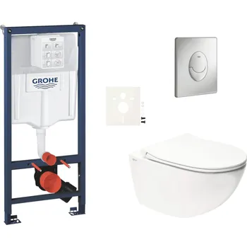 Bidet Závěsný wc set do lehkých stěn / předstěnová montáž Swiss Aqua Technologies Infinitio SIKOGRSIN11SAP00