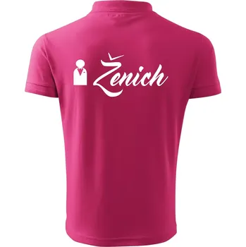 Pánská košile Ženich ikonka - Polokošile pánská Pique Polo 203 - 2XL ( Purpurová )