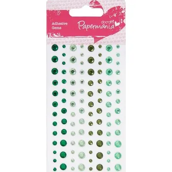 Samolepící dekorace Samolepicí kamínky - Capsule Verde (104 ks)