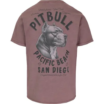 Oblečení a móda PitBull West Coast - pánské triko PACIFIC burgundy M