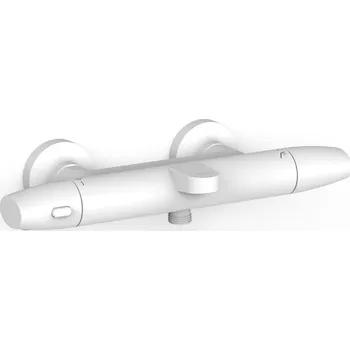 Vodovodní baterie Vanová baterie TRES Over-Wall bez sprchového setu 150 mm bílá mat 19017403BM