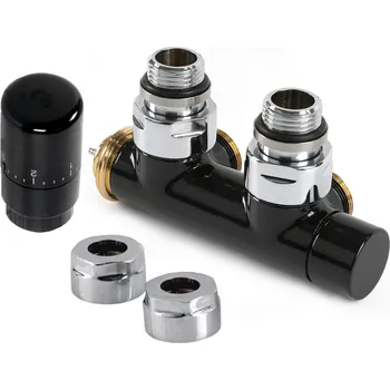 Termostat Termostatická sada ISAN rohová středová levá černá O39SWCL219