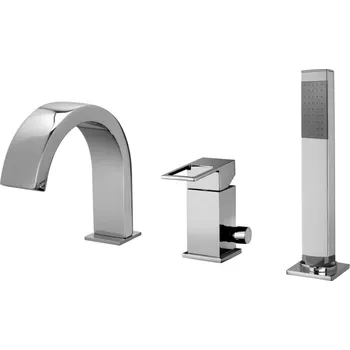 Vodovodní baterie Vanová baterie Paffoni Effe se sprchovým setem chrom EF040CR