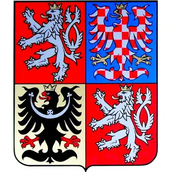 Státní znak ČR 160×130 mm, PVC samolepka bílá