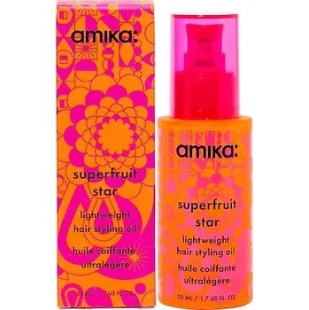 Vlasová regenerace 751723-SUPERFRUIT STAR LIGHTWEIGHT HAIR 50ML - Superfruit Star – Ultralehký stylingový olej - AMIKA