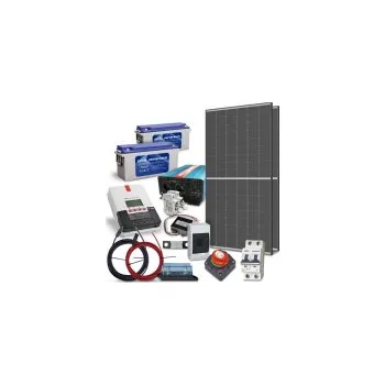 solární set Solární sestava ostrovní TRINA 880Wp, baterie olověno uhlíková 24V 150Ah, měnič 24V/230VAC 2000W