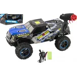 Auto RC terénní modré 39 cm plast 2,4 GHz na baterie + dobíjecí pack