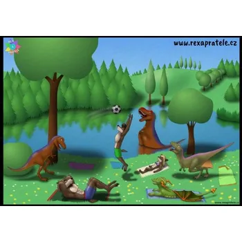 Puzzle Puzzle velké s potiskem Letní radovánky Rexovy party