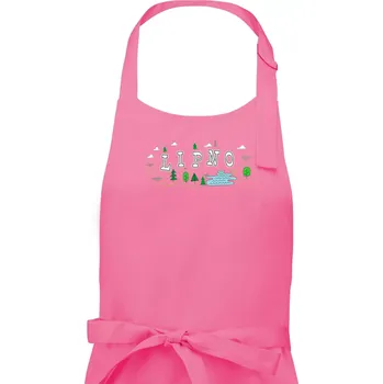 Kuchyňská zástěra Jezero Lipno - Pánská zástěra na vaření - Univerzální velikost ( Růžová )