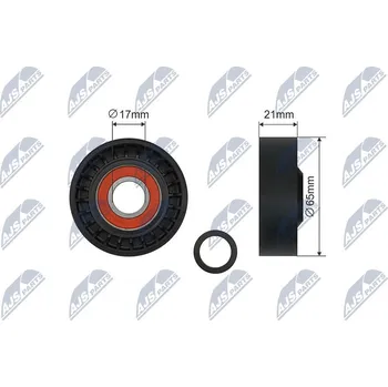 Napínací kladka, žebrovaný klínový řemen NTY RNK-FR-054