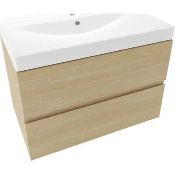 Koupelnová skříňka s umyvadlem Naturel Verona 80x50x45,5 cm světlé dřevo mat VERONA80SDU1