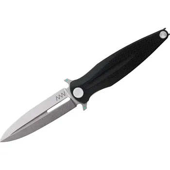 kapesní nůž ANV Z400 BB - Sleipner Stonewash, G10 Black ANVZ400-011