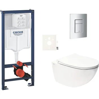 Bidet Závěsný wc set do lehkých stěn / předstěnová montáž Swiss Aqua Technologies Infinitio SIKOGRSIN11SCP00