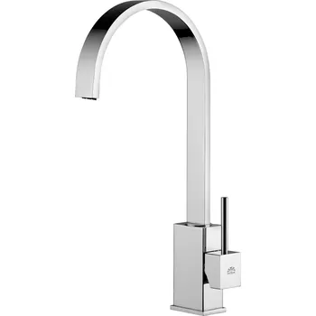 Vodovodní baterie Dřezová baterie Paffoni Level s otočným ramínkem nerez LEA880ST