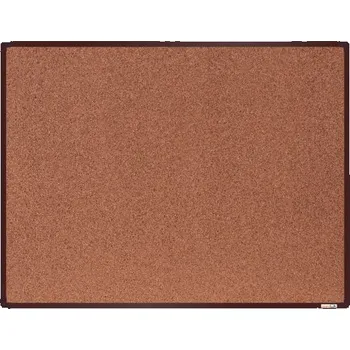 boardOK Korková tabule s hliníkovým rámem 120 × 90 cm, hnědý rám