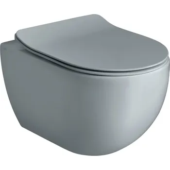 Bidet Wc závěsné AXA Glomp šedá mat zadní odpad 0201009