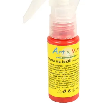 Speciální výtvarná barva Textilní barva ve spreji - 30 g - barva červená