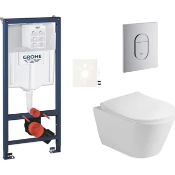 Bidet Závěsný wc set do lehkých stěn / předstěnová montáž Glacera Ava SIKOGRSAVAA