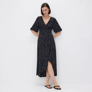 Dámské šaty Reserved - Šaty z viskózy - černý - 541FB-99X - 541FB-99X-XXL