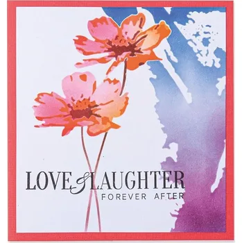 Plastová šablona Sizzix Květiny - 12,5 x 12, 5 cm - 4 ks