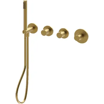 Vodovodní baterie Sprchová a vanová baterie Paffoni bez podomítkového tělesa zlatá MDE000HGSP