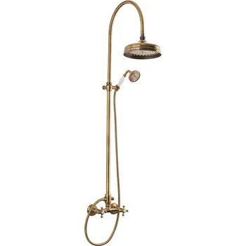 Sprchový set Sprchový systém Paffoni Ricordi s kohoutkovou baterií bronz ZCOL000BR