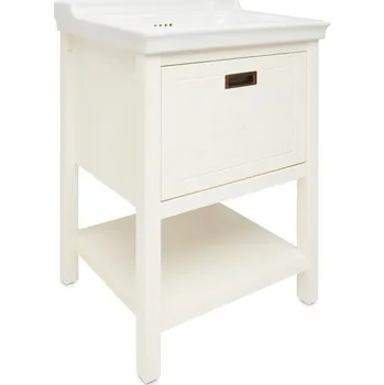 Koupelnový nábytek Koupelnová skříňka s umyvadlem Naturel Country 65x85x53 cm bílá COUNTRY65ZBI