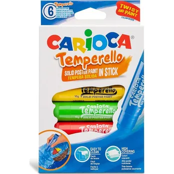 Výtvarná barva Temperové barvy v tyčince Carioca 6 ks