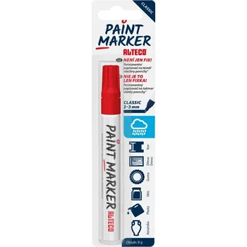 ALTECO permanentní popisovač Paint Marker Classic červený