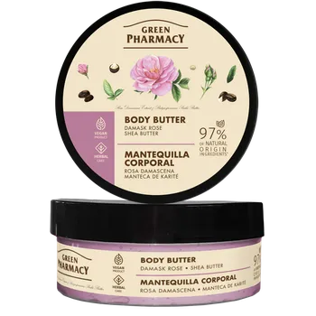 Tělový krém Green Pharmacy Tělové máslo Damašská růže a bambucké máslo 200ml