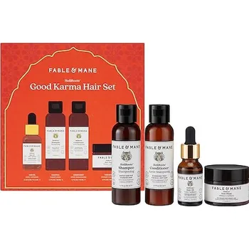 Kosmetická sada 650777-Set - HoliRoots™ Good Karma Hair Set - Dárková sada - FABLE & MANE