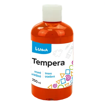 Vodová barva Temperová barva LUMA, 250 ml - tmavě oranžová