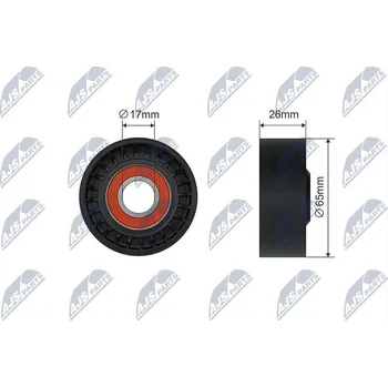 Napínací kladka, žebrovaný klínový řemen NTY RNK-ME-065