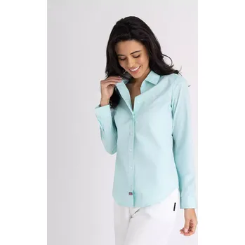 Dámské tričko U.S.Polo Assn. dámská košile s dlouhým rukávem SOLID zelené XS