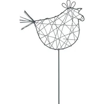 Velikonoční dekorace MFP zápich slepice kov 47cm 2221641